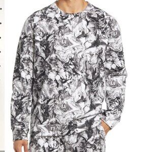 NWT Zella One for All Marble Print Crewneck Sweatshirt